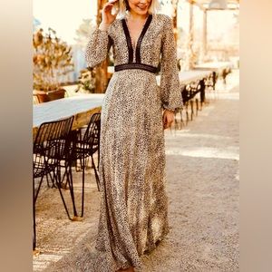 Baltic Born Cha Cha Print Maxi Dress M